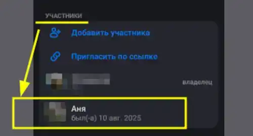 Добавлен новый участник в чат max